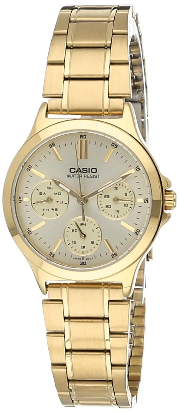 Enticer Ladies Analog Gold Dial Women's LTP-V300G-9AUDF (A1916)