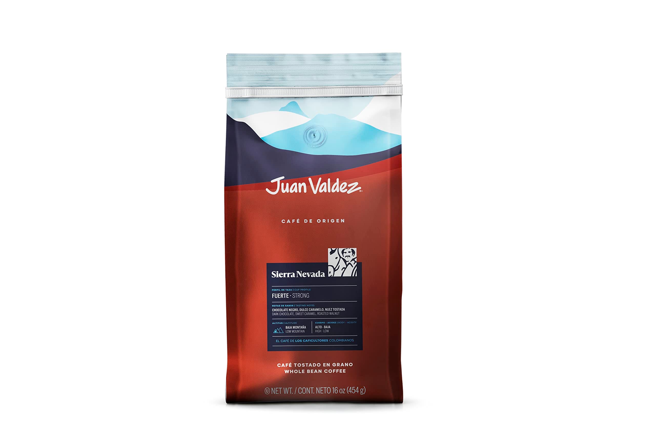 Sierra Nevada Whole Bean Coffee | 100% Colombian Coffee | Single Origin with Notes of Chocolate, Caramel & Roasted Nuts | 16 oz / 454 gr