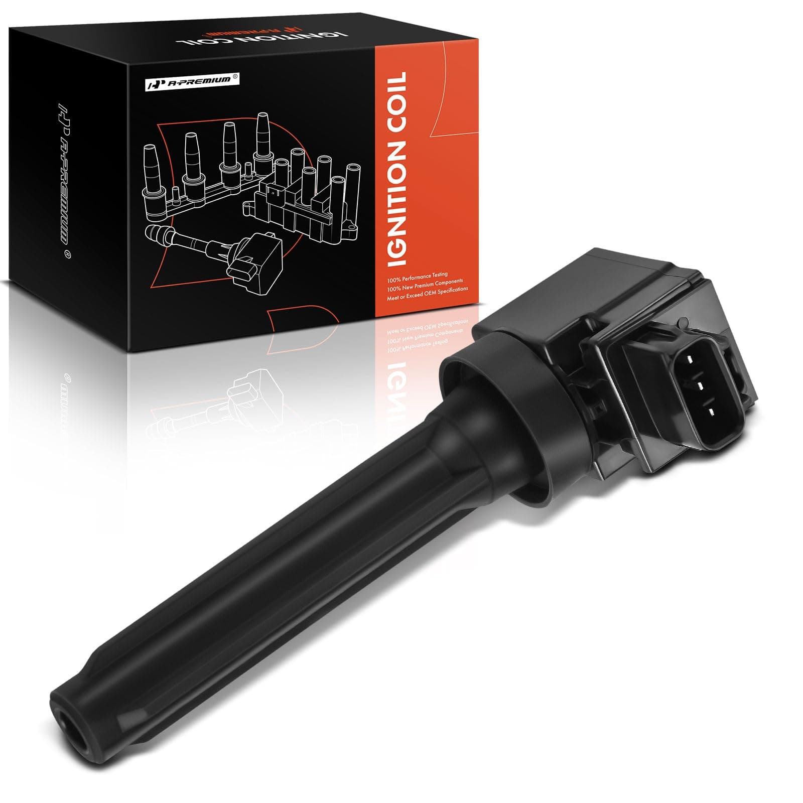 A-Premium Ignition Coil Compatible with Mitsubishi Mirage 2014-2015 2017-2024, Mirage G4 2017-2024, L3 1.2L