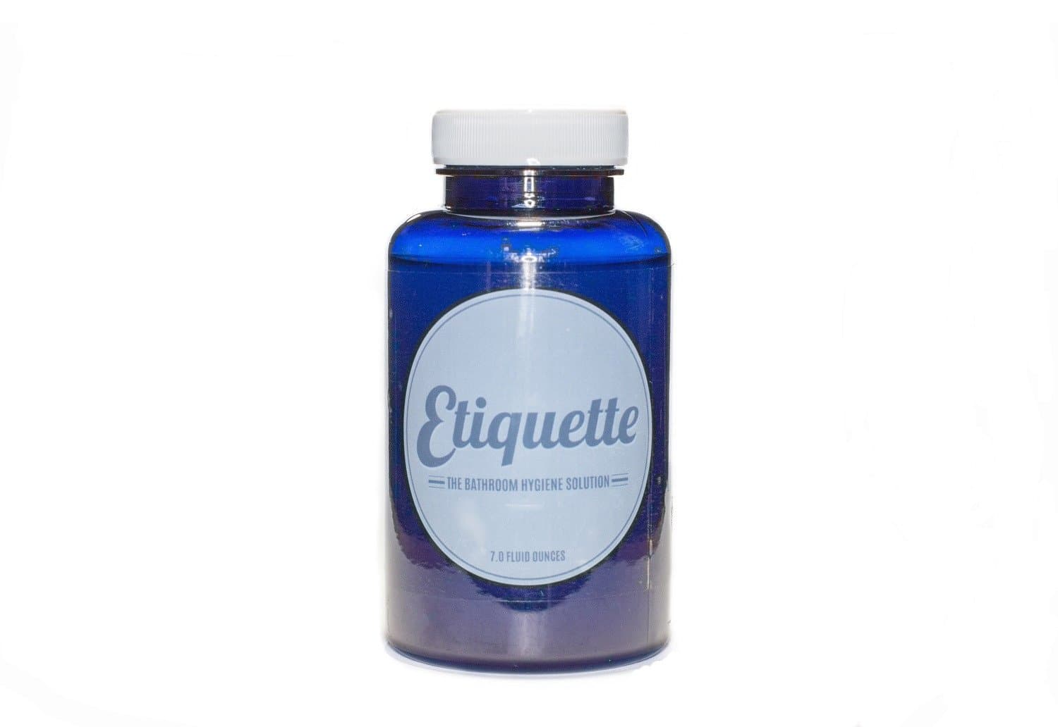 Etiquette - Refill Bottle - for Our Organic-Based Flushable Wet Wipe Toilet Paper Moistener for Fresh & Clean Bathroom Personal Care Hygiene [Bodacious Blue]