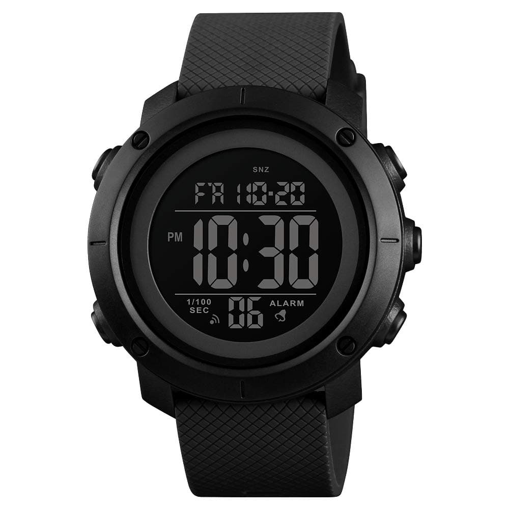 Men's Digital Sports Watch 50m Waterproof LED Military Multifunction Smart Watch Stopwatch Countdown Auto Date Alarm