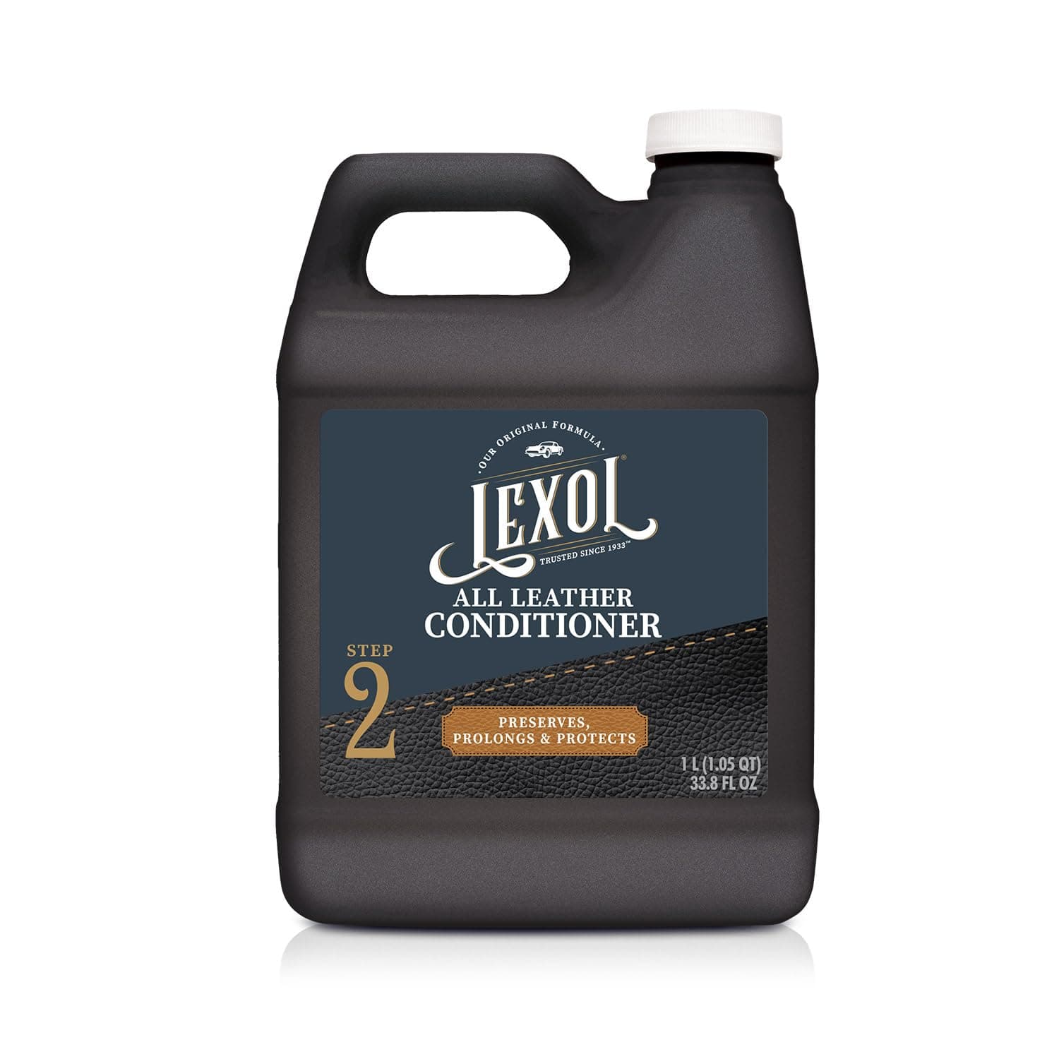 Leather Conditioner by Lexol, Use on Furniture, Car Interiors, Shoes, Handbags, Accessories, 33.8 Fl Oz Each