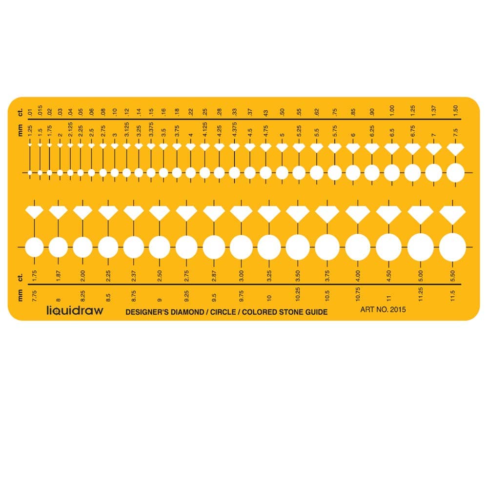 Jewellery Design Templates Stencil, Jewellery Making Template Stencils - Stone Shapes & Sizes