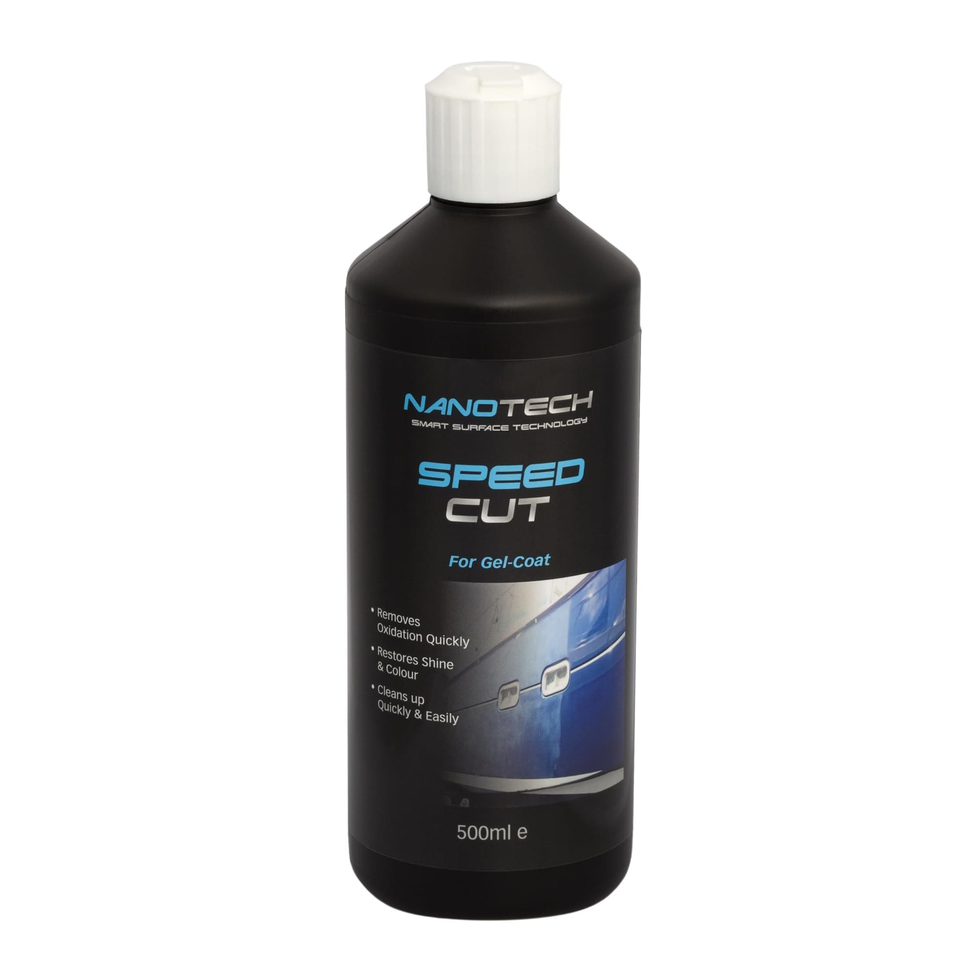 NanotechSST | Speed Cut Compound 500ml | Boat Polishing Compound | For Gel Varnishes | For Marine boats | restores shine and color | high-performance boat cutting compound