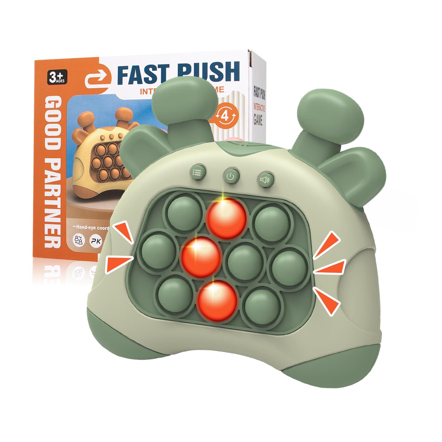 Zayin Pop Game Fidget Toys, Bubble Stress Pop Light Up, Autism Sensory Toys for 3-12 Year Old Boys Christmas Birthday Gifts