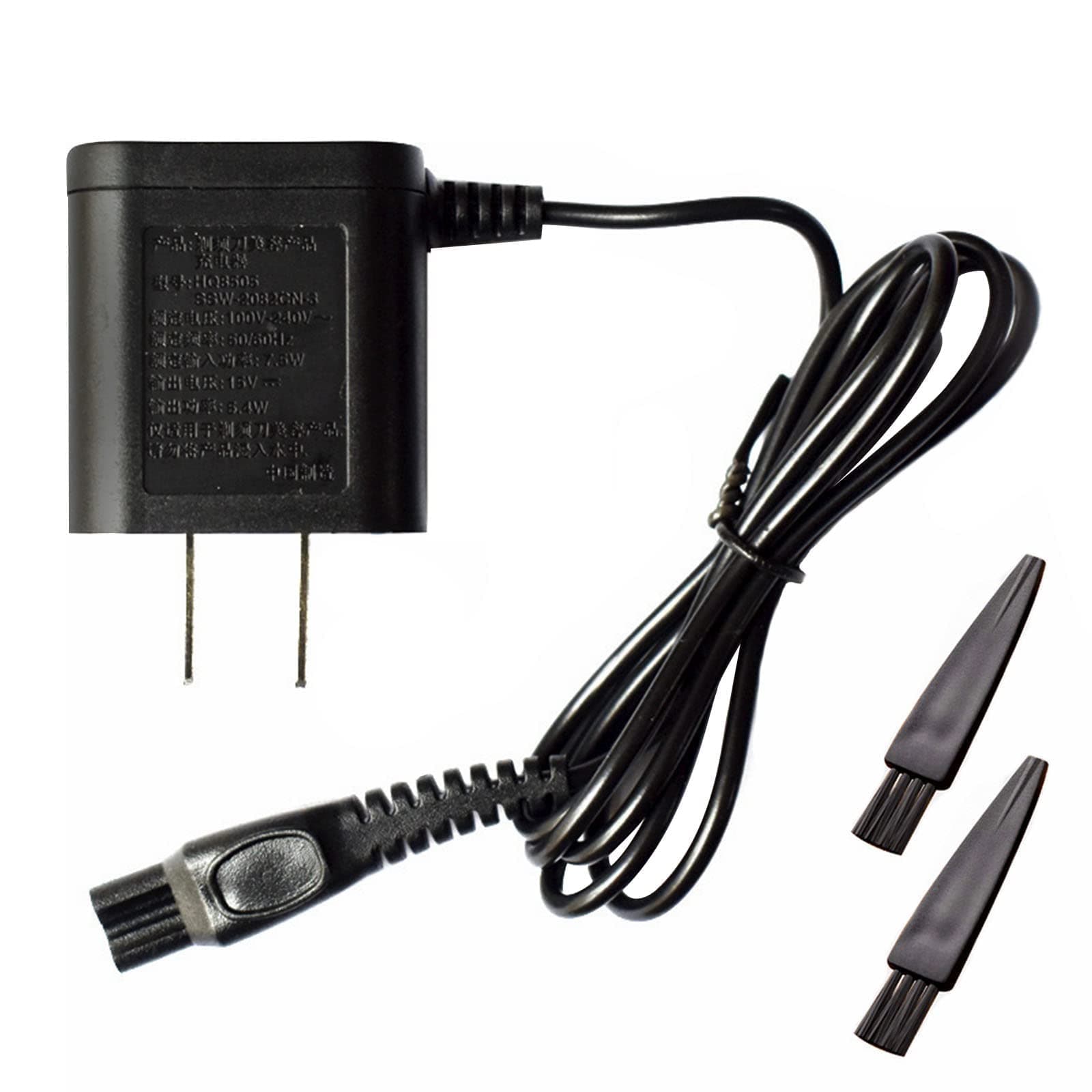 HQ8505 Power Cord Compatible with Philips Shaver Charger Cord Portable Adapter for Norelco Oneblade Shaver Speed XL/Smarttouch XL/Spectra/Arcitec HQ8505 Charger Spectra Models Series