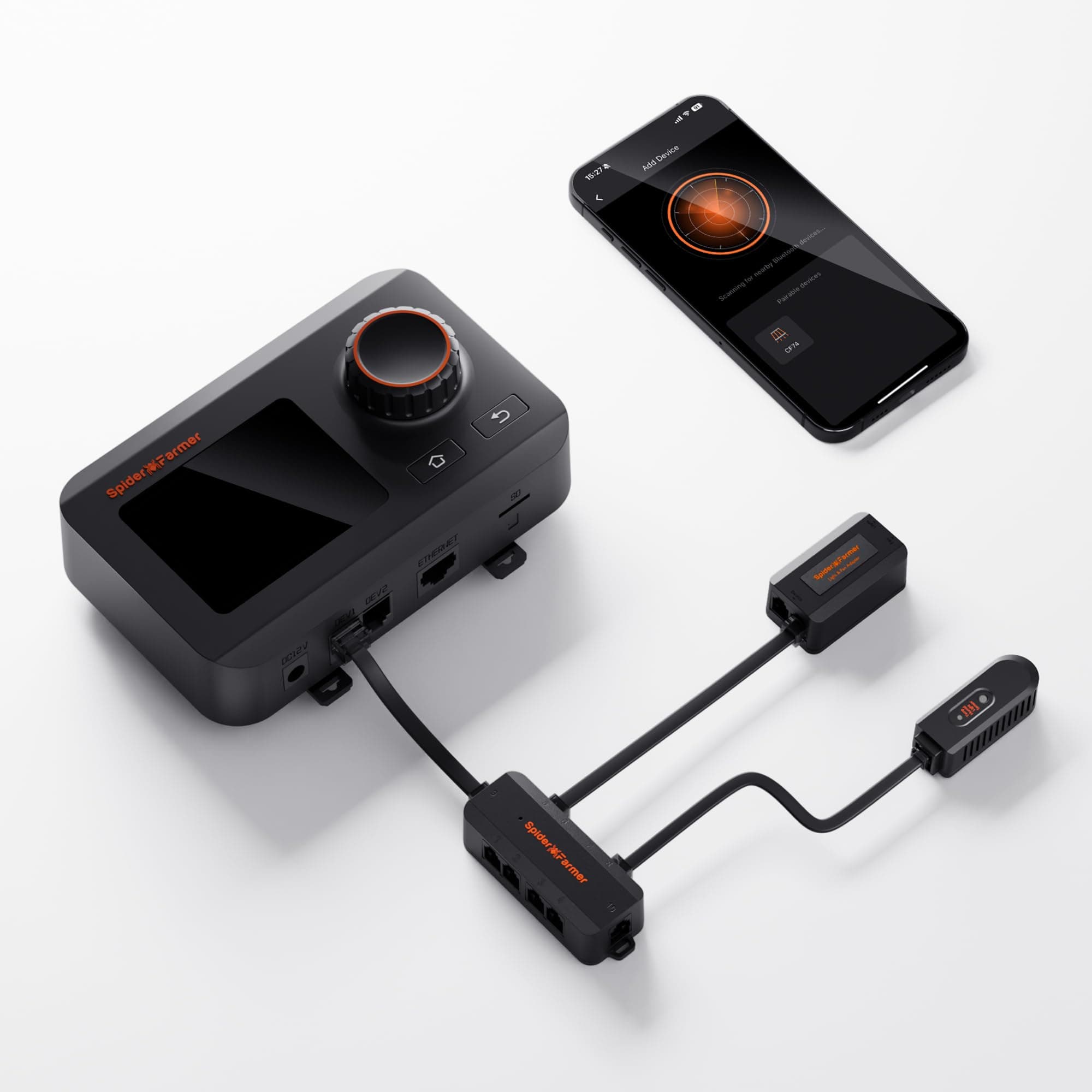 Spider Farmer GGS-Controller Kits, Basic Setup with a Controller, Light Sensor (Day/Night), and Adapter, Ideal for Beginners Indoor Grow System