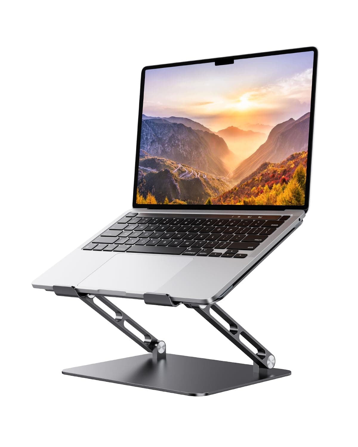 Orlian Laptop Stand Adjustable Aluminum Laptop Stand for Desk Ergonomic Computer Riser Sturdy Notebook Stand Laptop Riser for Laptops Tablets Within 10-17.3’’