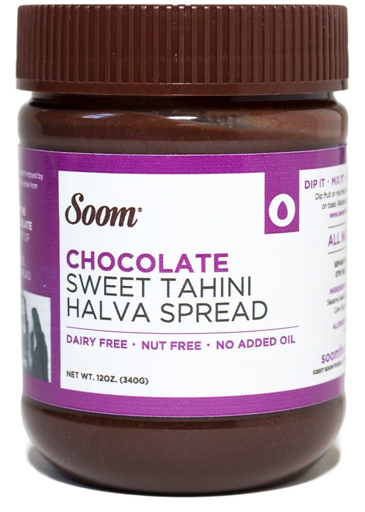 Soom Foods Chocolate Tahini Halva Spread, Nut-Free, Dairy-Free, 12oz