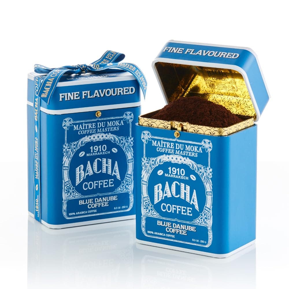 Blue Danube Fine Flavoured, Ground Beans, Medium Roast, 100% Arabica Specialty Coffee, 250g Signature Nomad Collection, Gift Box