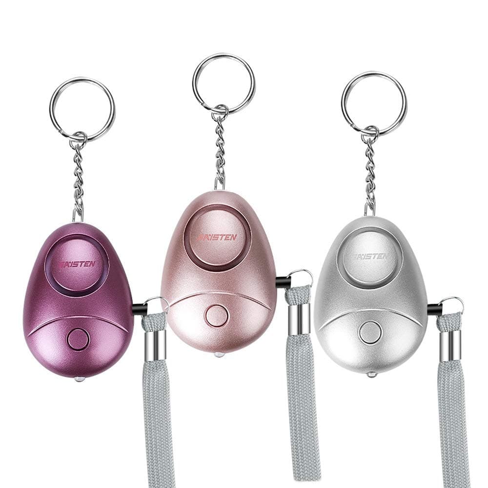 GAISTEN Safety Alarm, 140dB Safesound Personal Alarm for Women, Security Personal Alarm Keychain with LED Light, Emergency Safe Alarm for Women, Kids, Elders, Seniors 3 Packs
