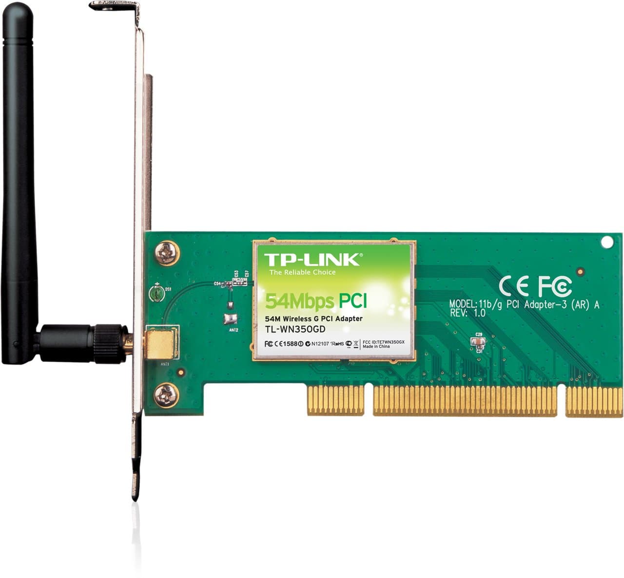 TP-LINK TL-WN350GD 54Mbps Wireless PCI Adapter