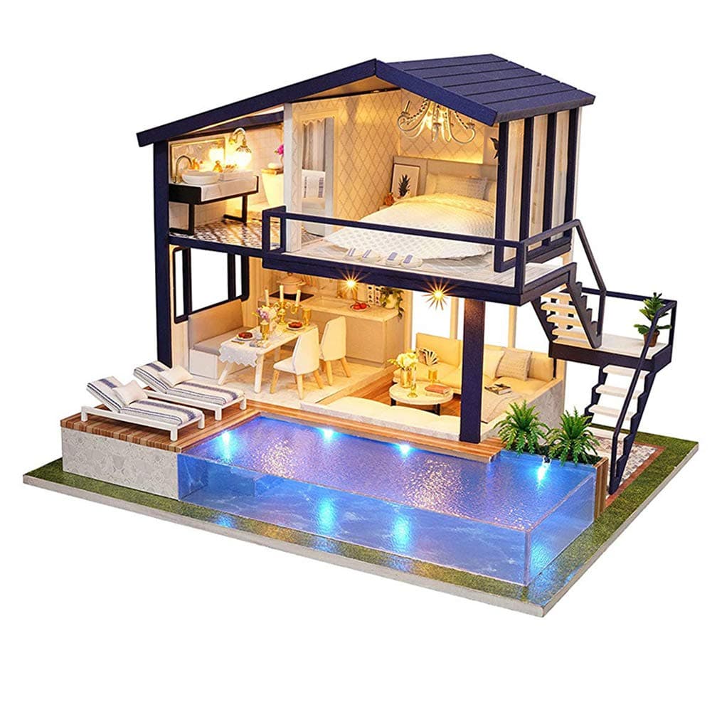 Xuendao DIY Doll House Toy Model, One Size