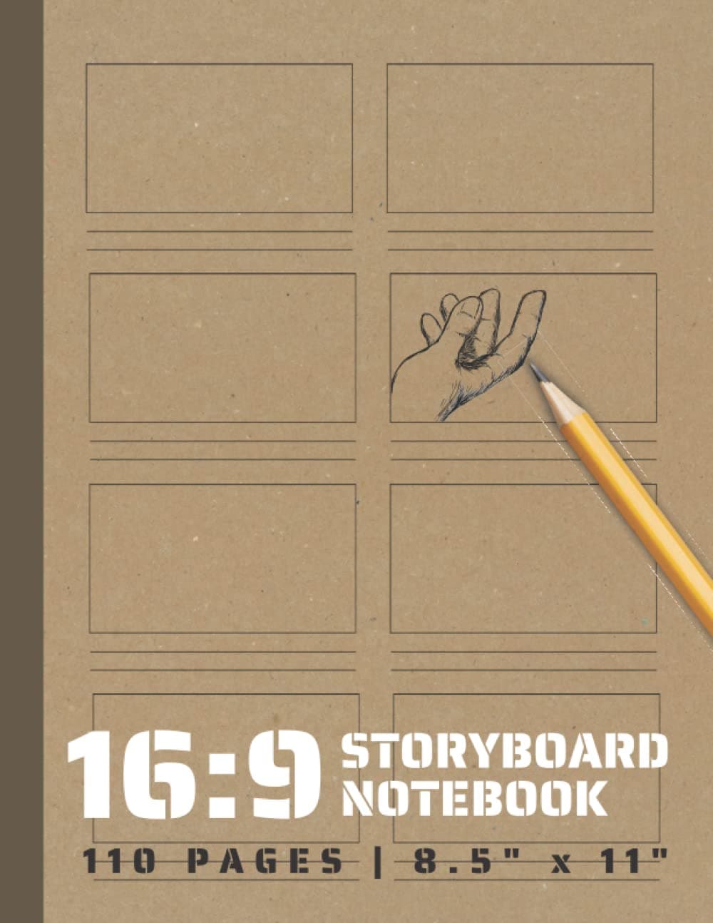 16:9 Storyboard Notebook: A Blank Storyboard Sketch Book | Storyboarding Templates for Directors, Cinematographers, and Film Students (Pro Storyboards)