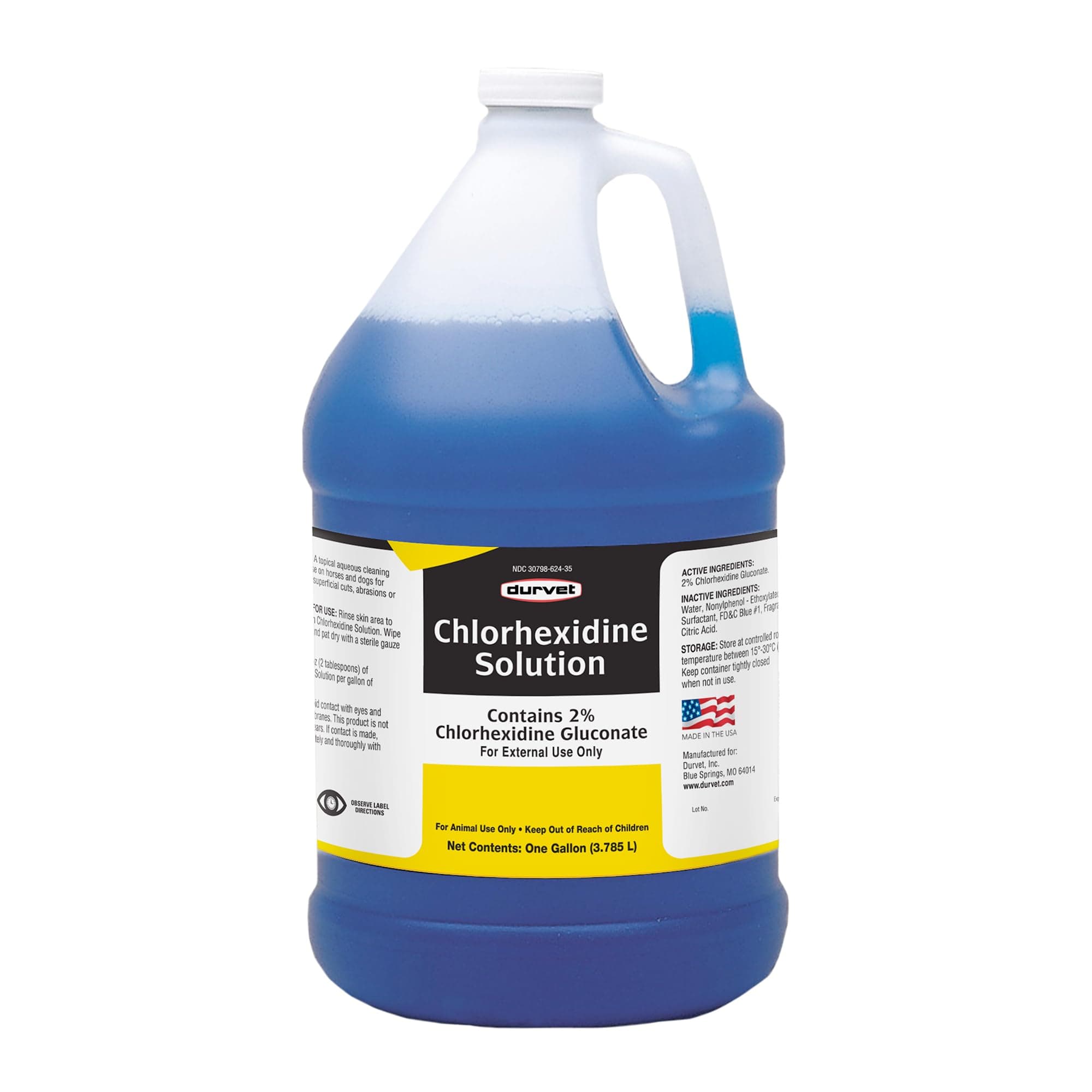 Durvet Chlorhexidine 2% for Horses & Dogs, One Gallon