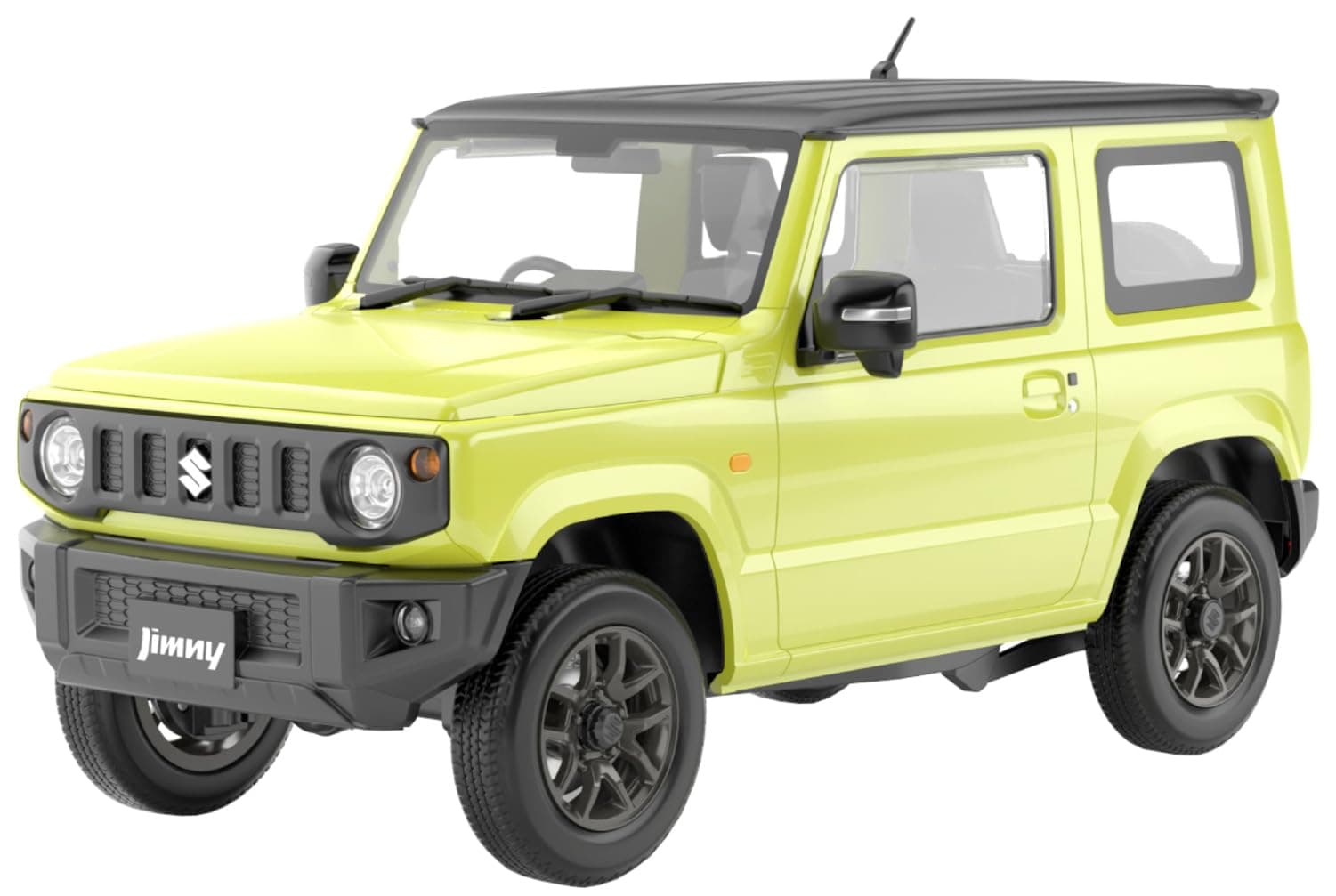 Aoshima Bunka Kyozai 1/24 Raku Pla Snap Car Series No.03-KY JB64 Jimny 2018 Kinetic Yellow Pre-colored Plastic Model (Automobile)