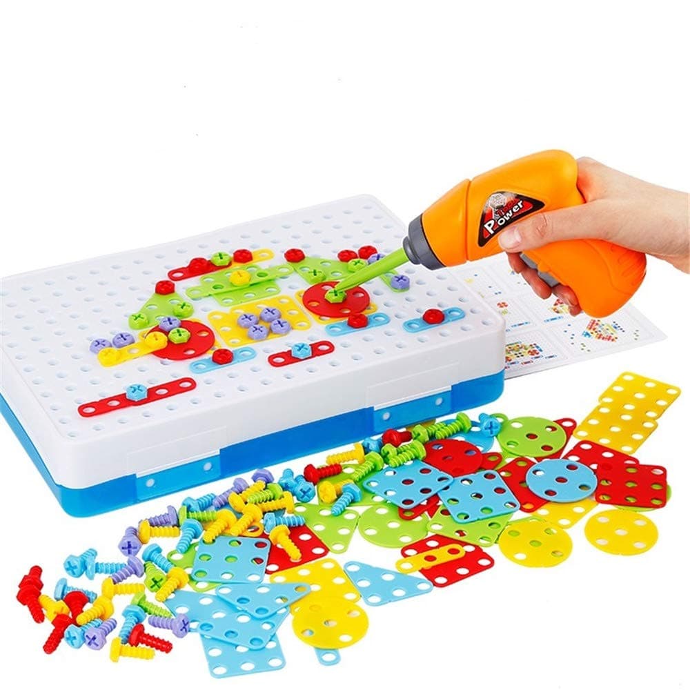Kid's Screw Toy Drill Building Block Games Set (3-14 Year Old)