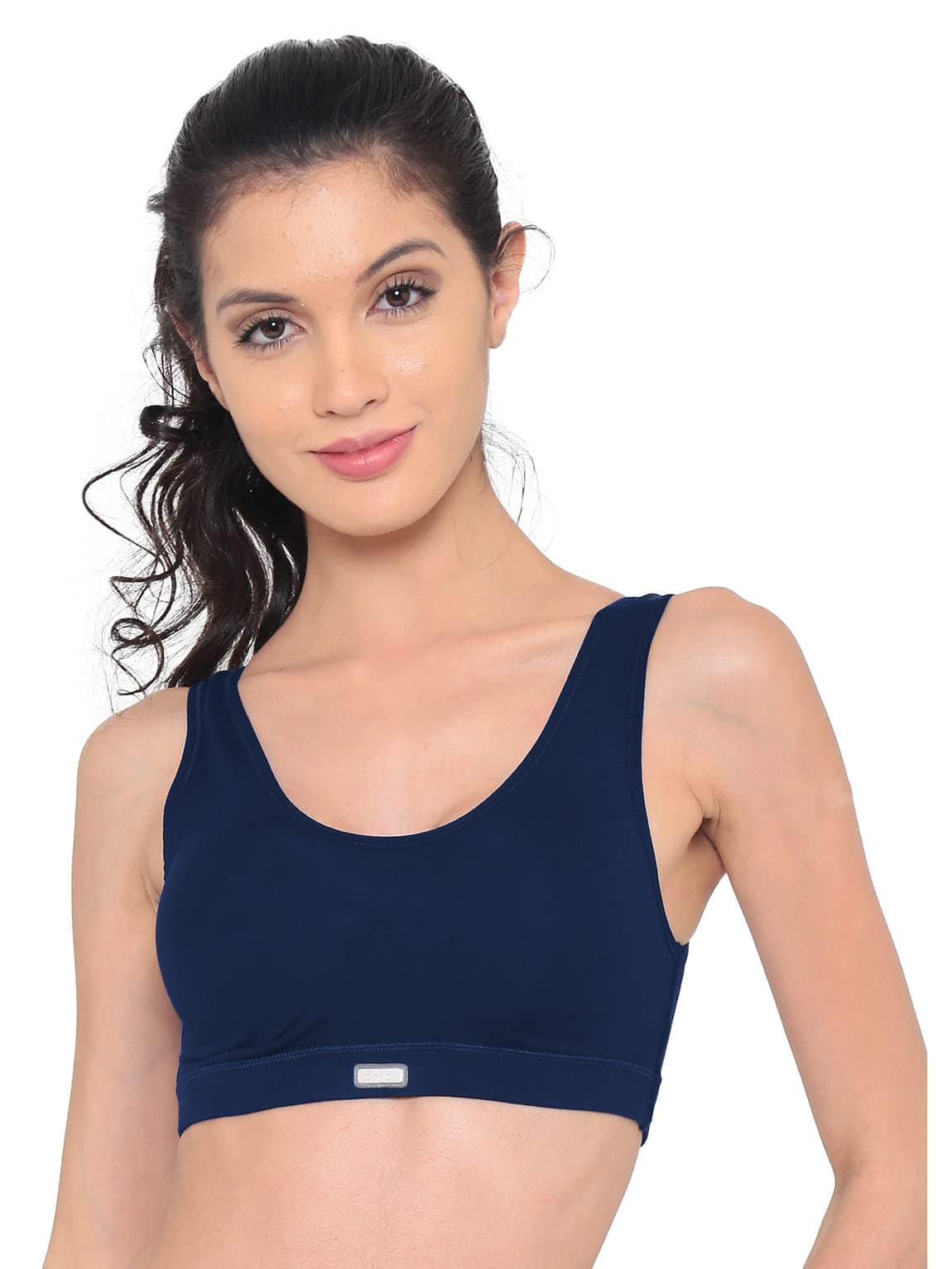 Laavian Women's Cotton Blend & Spandex Non-Wired Sports Bra