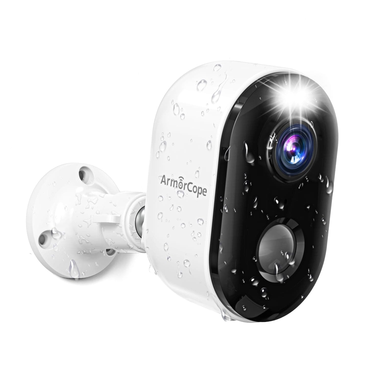 Security Cameras Wireless Outdoor, Battery Powered 2k Color Night Vision, AI Motion Detection Spotlight Siren, IP66 Weatherproof, 2-Way Talk, SD/Cloud Storage, 2.4Ghz WiFi Cameras for Home Security