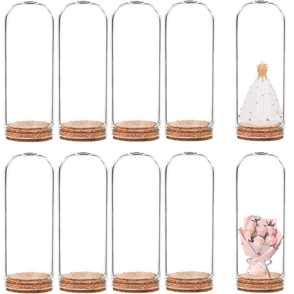 BENECREAT 20 Pack 40ml Glass Jars Bottles Decoration Bottles with Cork Stoppers for Party Favors, Arts, Small Projects and DIY Decorations