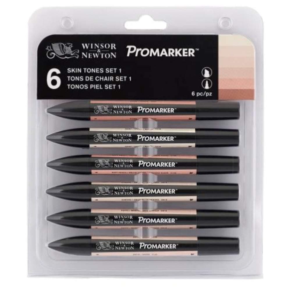 Winsor & Newton ProMarker 6 Skin Tones Set
