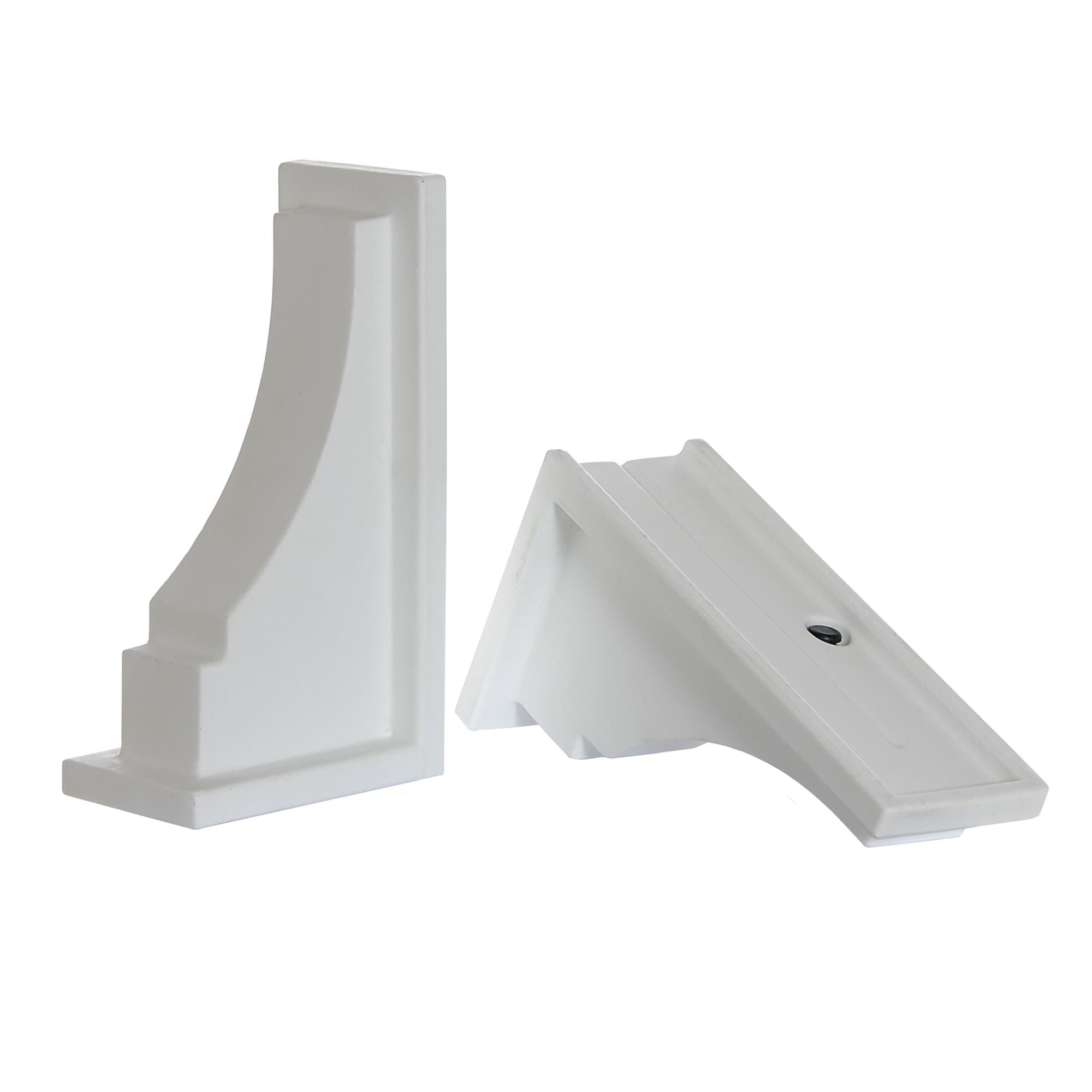 Mayne Inc 5856-W Fairfield/Cape Cod Decorative Supports White (2Pk)