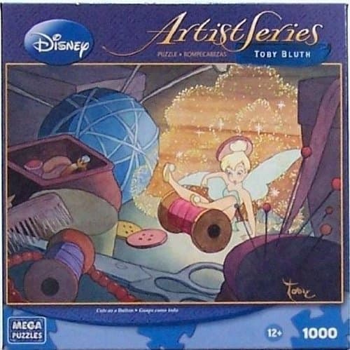 Disney Artist Series Toby Bluth Cute As A Button Tinkerbell Puzzle