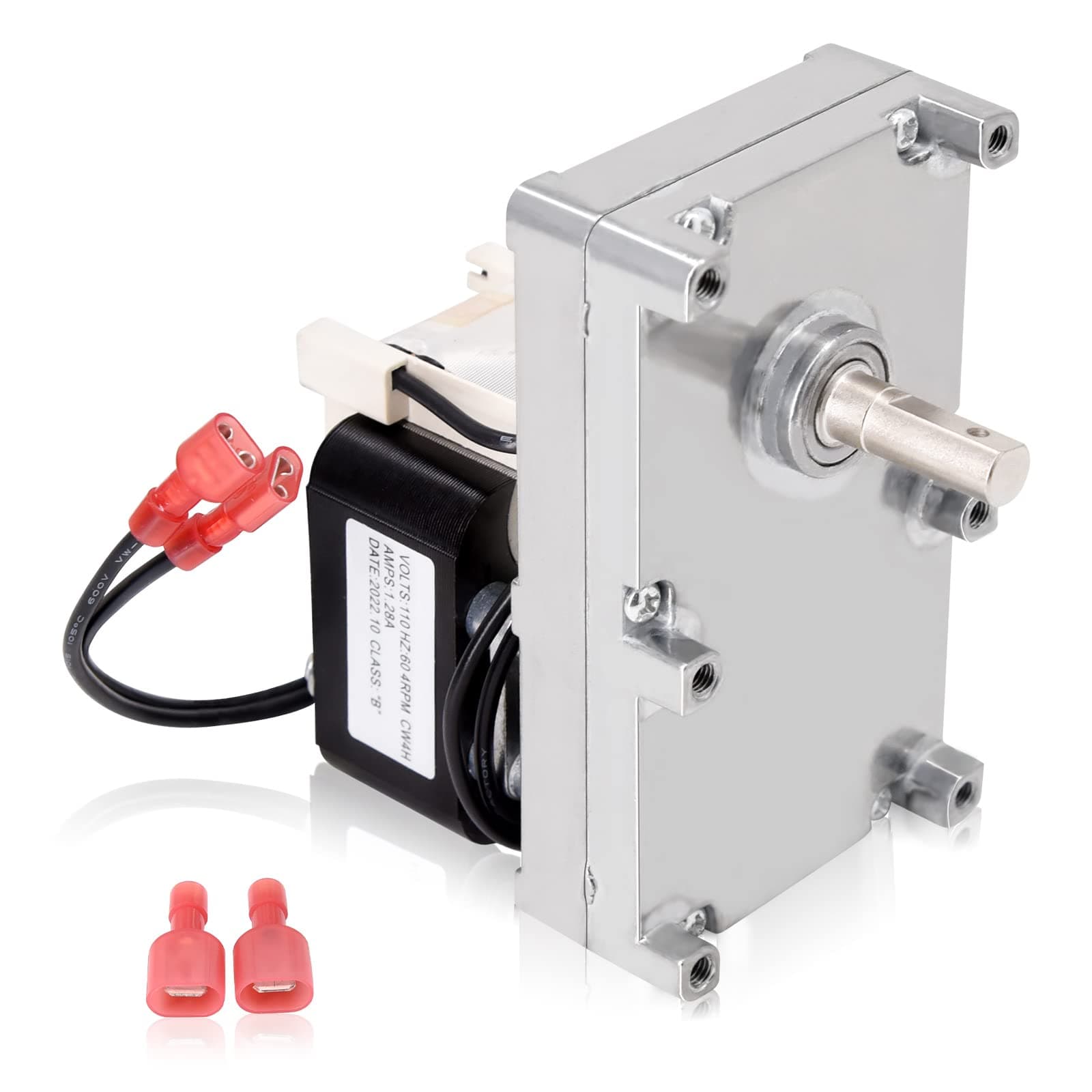 CriditpidReplacement 80456 Auger Motor for US Stove American Harvest 6039, 6041 Pellet Stove, 4 RPM Clockwise Auger Agitator Motor for USSC.