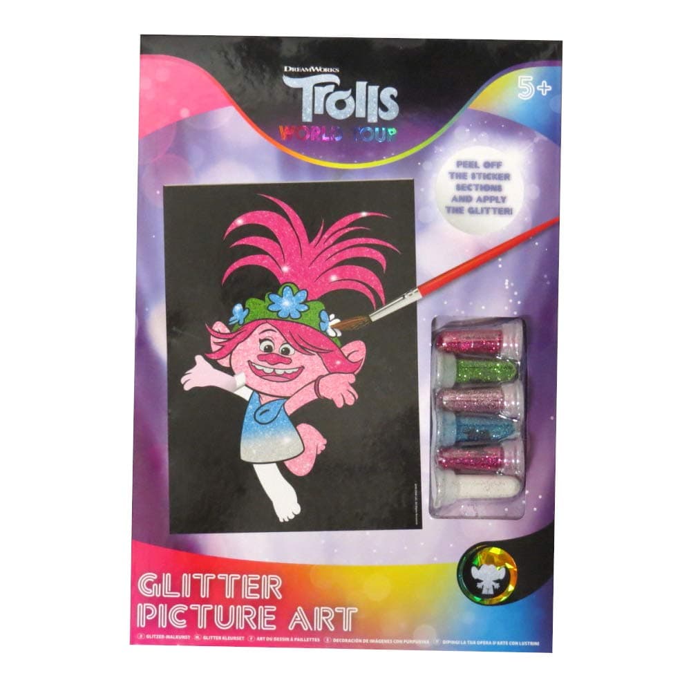Trolls World Tour, Make Your Own Glitter Picture Art