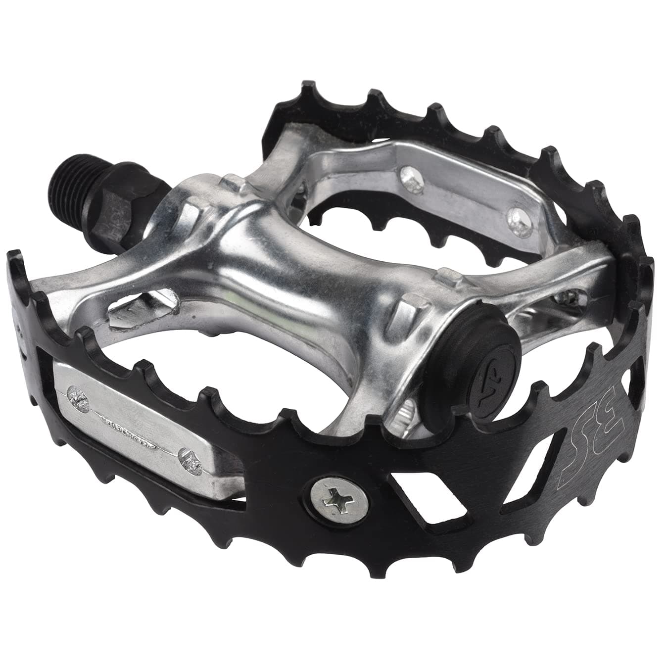 Racing Bear Trap Aluminum Cage Pedals - 9/16" - Black