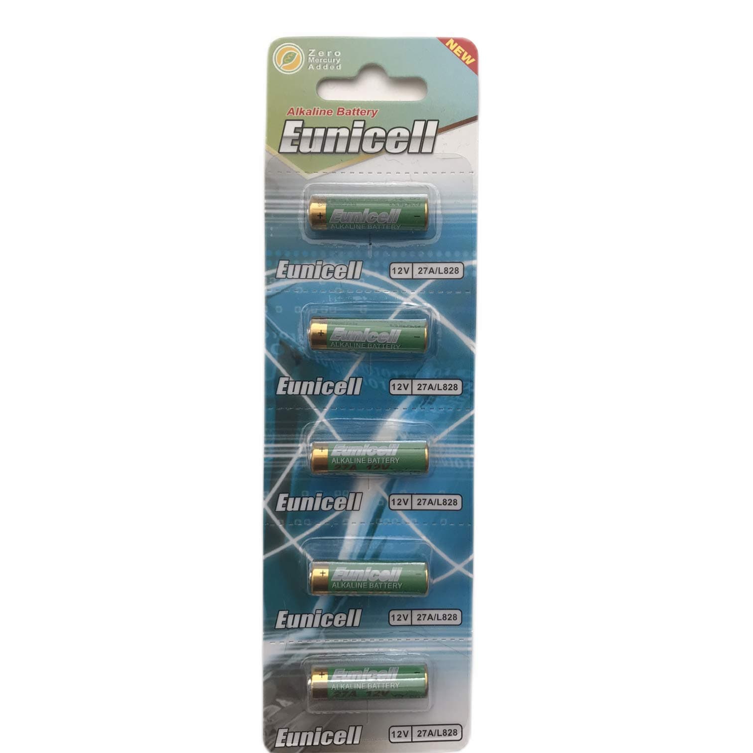 Eunicell Lot de 5 piles alcalines 12 V 27 A