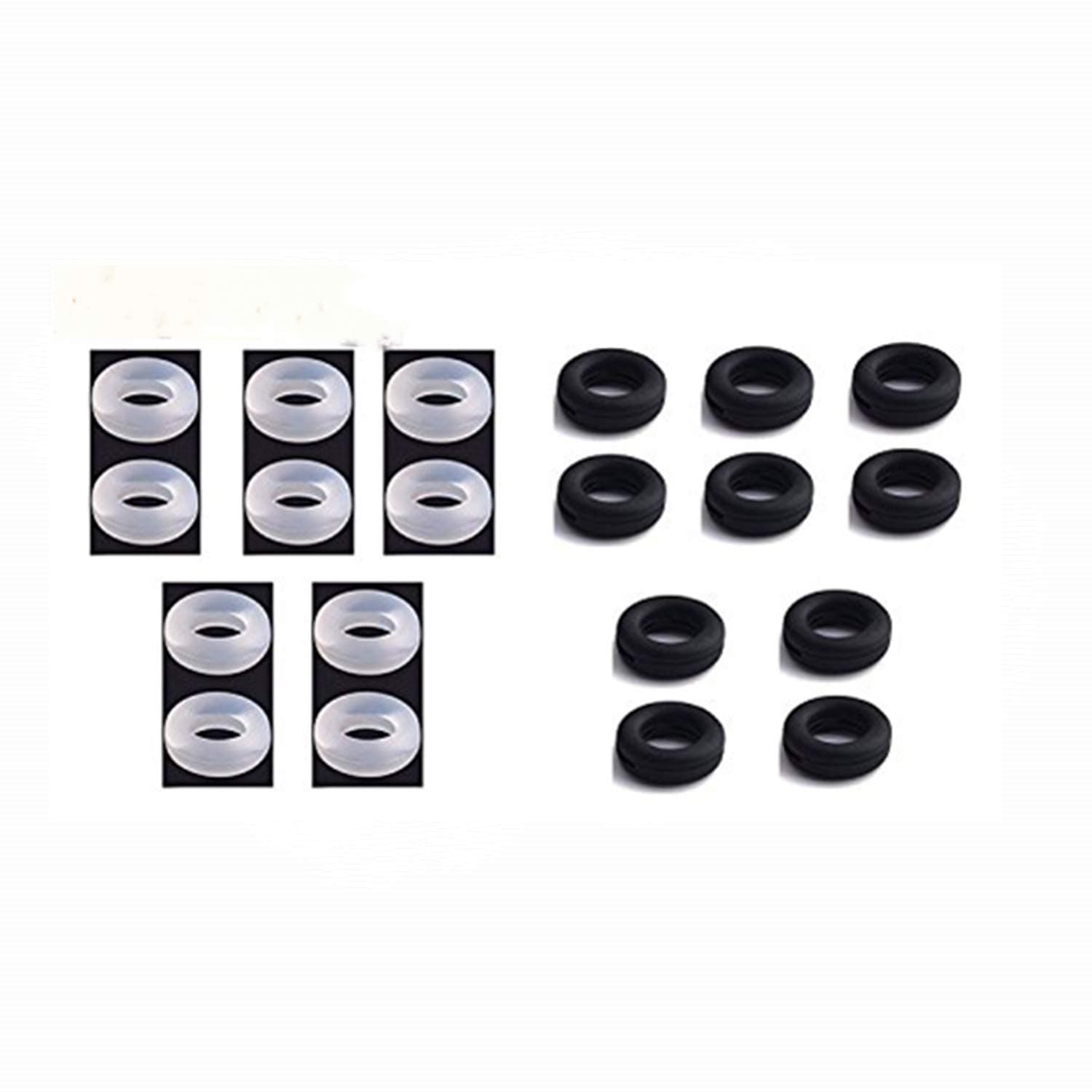 Rabi Silicone Eyegl Temple Tips Sleeve Retainer,Anti-Slip Round Comfort Gl Retainers for Spectacle Sungl Reading Gl Eyewear,10 Pairs