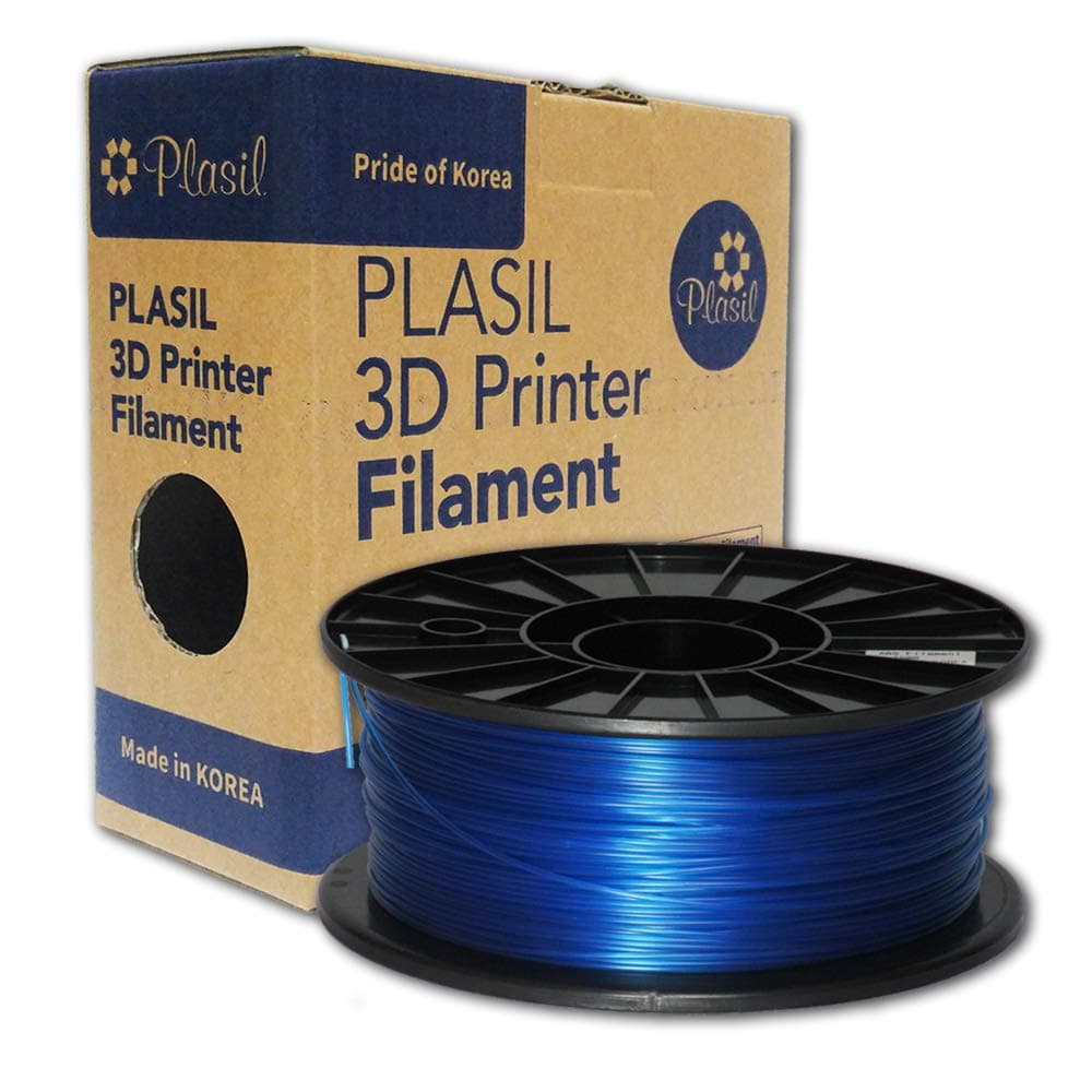 Plasil Korea 3D Printer Filament Transparent Blue ABS Material 1.75MM 1KG/2.2LB