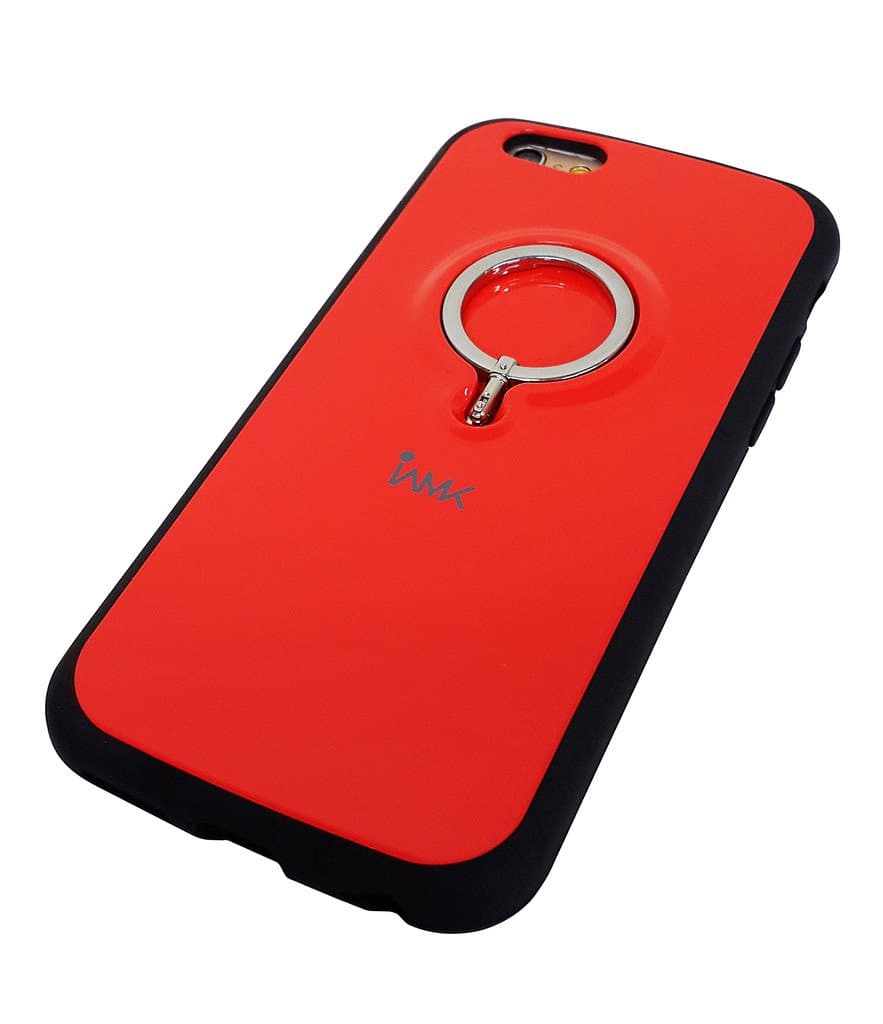 IAMK Finger Ring Bumper Case / iPhone 6 / Red