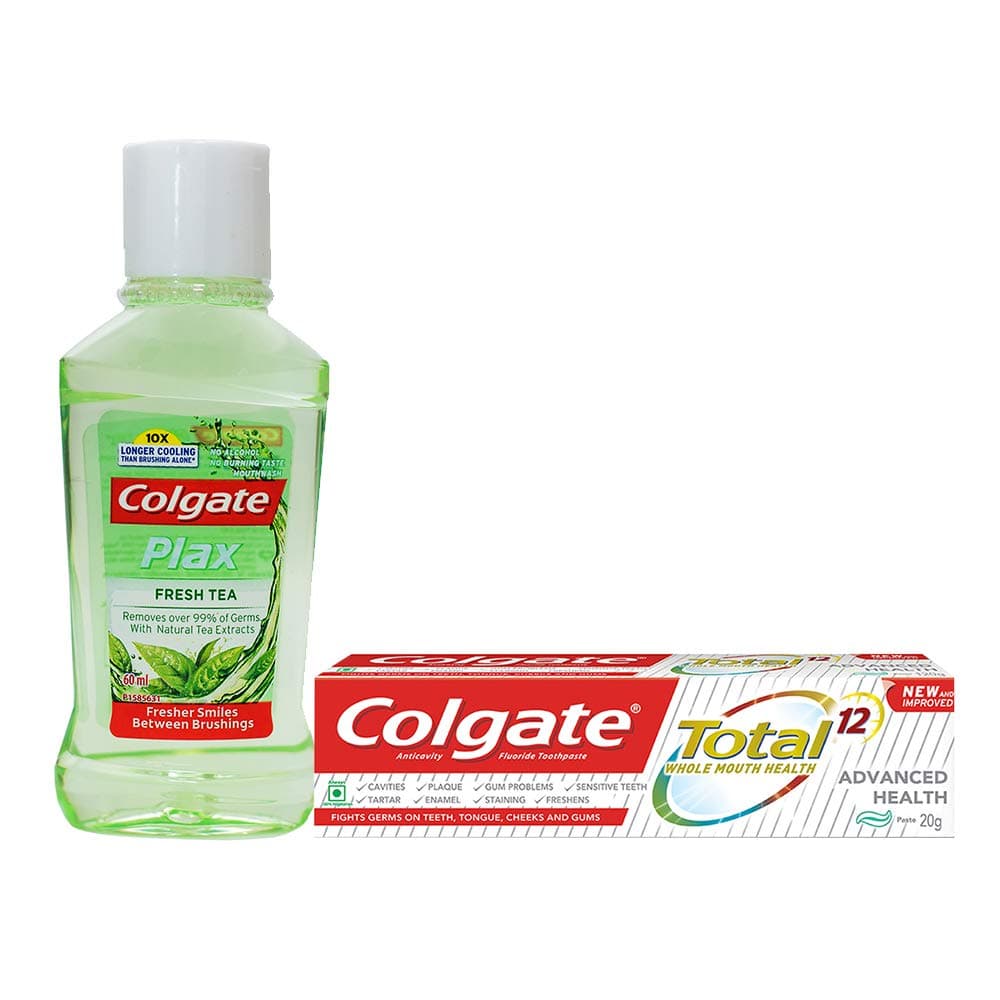 Colgate (Toothpaste - 20gm & Mouthwash - 60ml) Oral Care Kit - 80gm