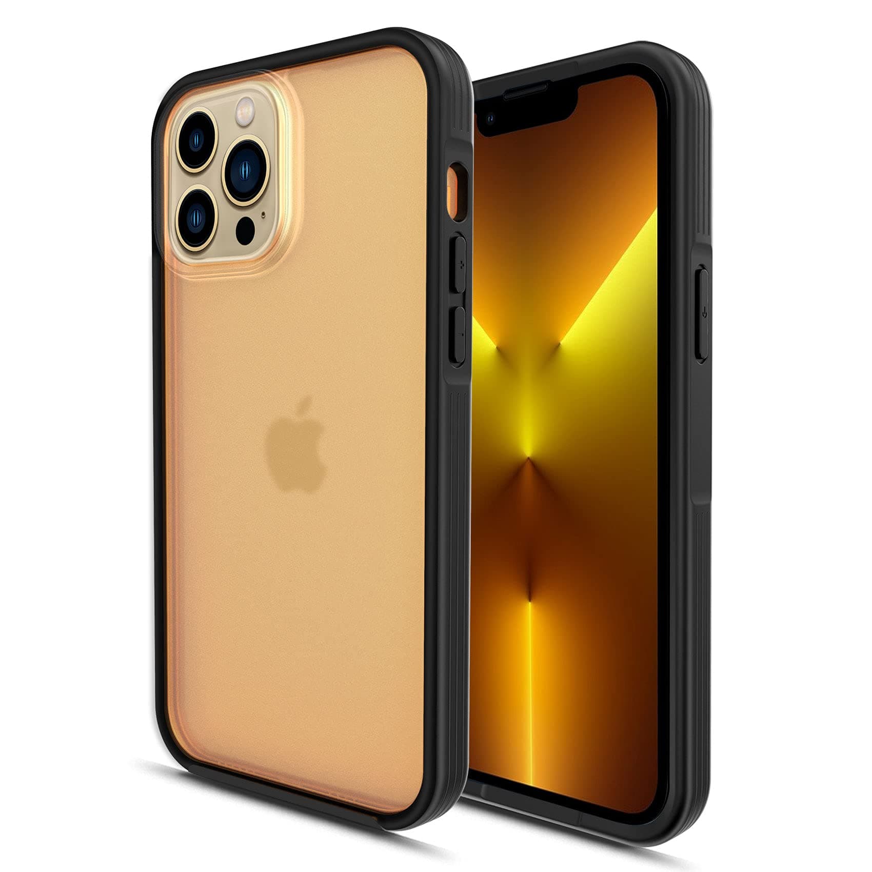 QHOHQ Breakthrough Series 1.3MM Thick Case Compatible with iPhone Pro Max 6.7", Scratch Resistant, No-Slip, Tough Rugged Lightweight Shockproof Matte Protective Case Cover for Pro Max 6.7 Inch - Black