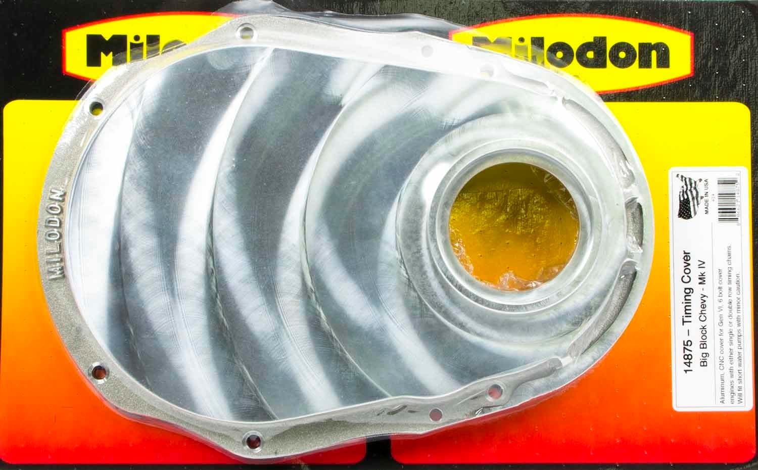 Milodon 14875 Machined Finish Aluminum Timing Cover for Generation 6 Big Block Chevy