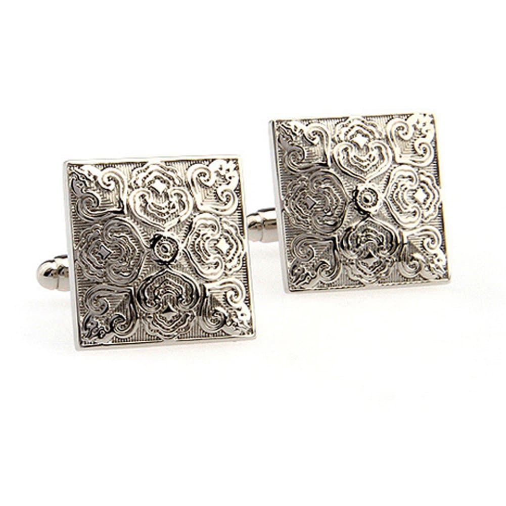 Mens Cufflinks Persian Empire Square Block Cuff links