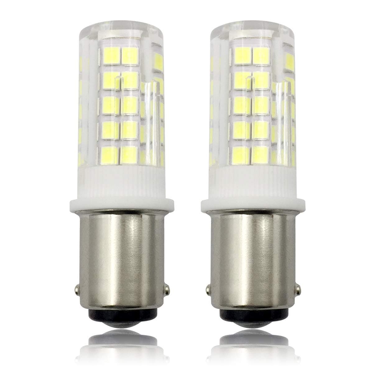 B15D LED Light Bulb, 4W 40W Halogen Equivalent SBC Small Bayonet LED Bulbs for Sewing Machine/Appliance Lamps, 230V Non-Dimmable Cool White 6000K (Pack of 2) [Multi-Way] [Energy Class A+]