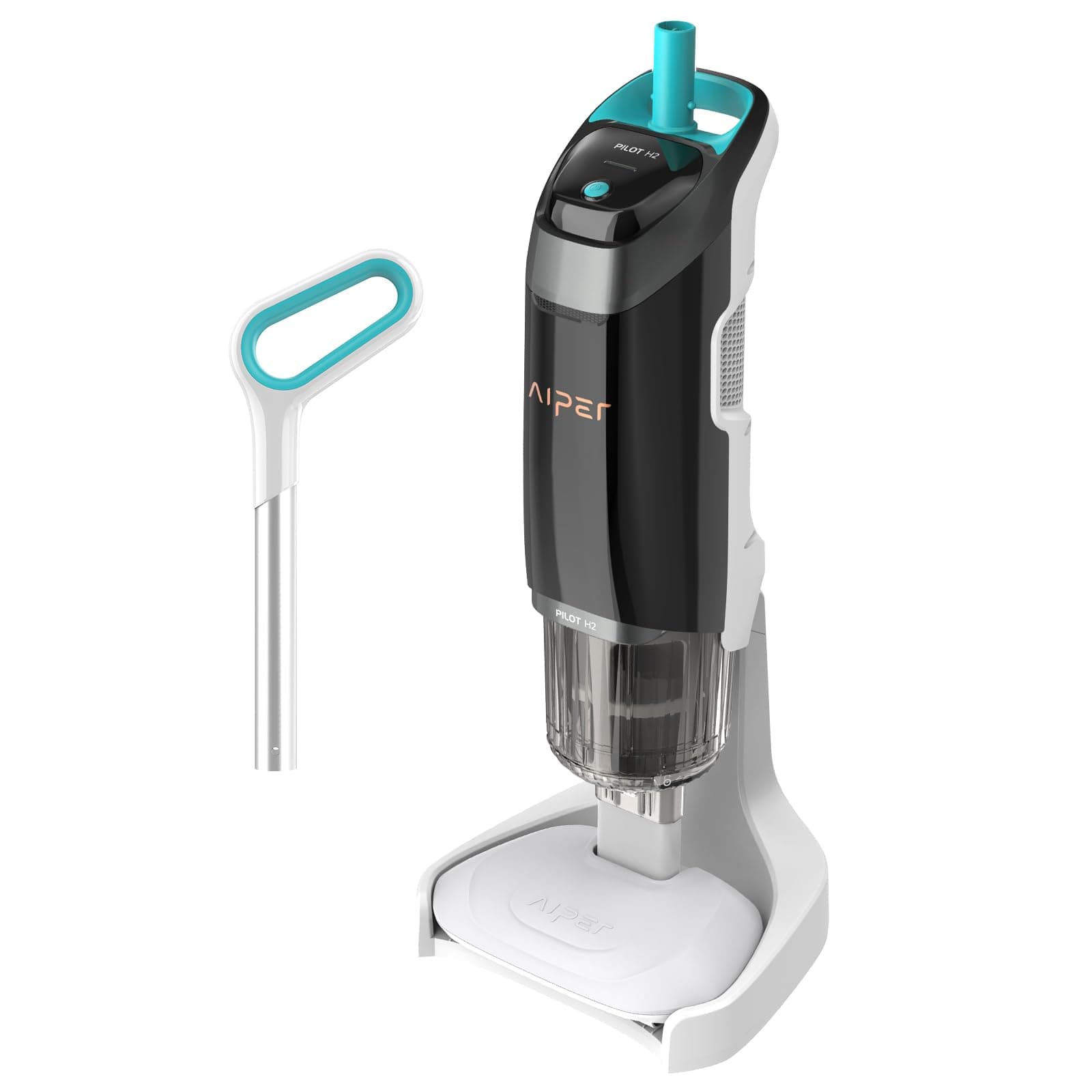 AIPER Pilot H2 Cordless Pool Vacuum, Handheld Rechargeable Swimming Pool Cleaner, 70 Min Running Time, Two Cleaning Modes, Hoseless Pool Vacuum for Above & Inground Pools, Hot Tubs Spa Vac (2024 New)