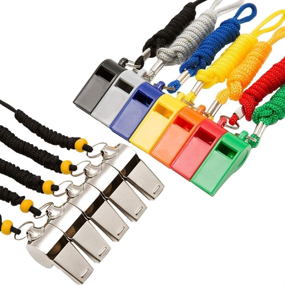- Whistle, Sports Whistles with Lanyard, Loud Crisp Sound Whistle Bulk Ideal for Coaches, Referees, and Officials