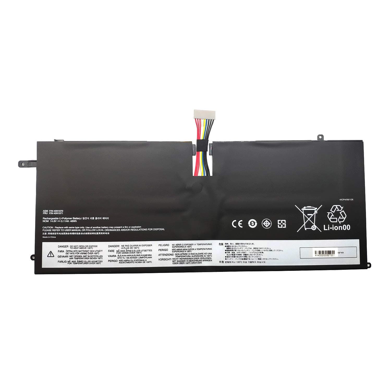 Ding 45N1070 Replacement Laptop Battery Compatible with Lenovo ThinkPad X1C Carbon 3444 3448 3460 X1C ASM 45N1070 45N1071 (14.8V 3110mAh 46Wh)