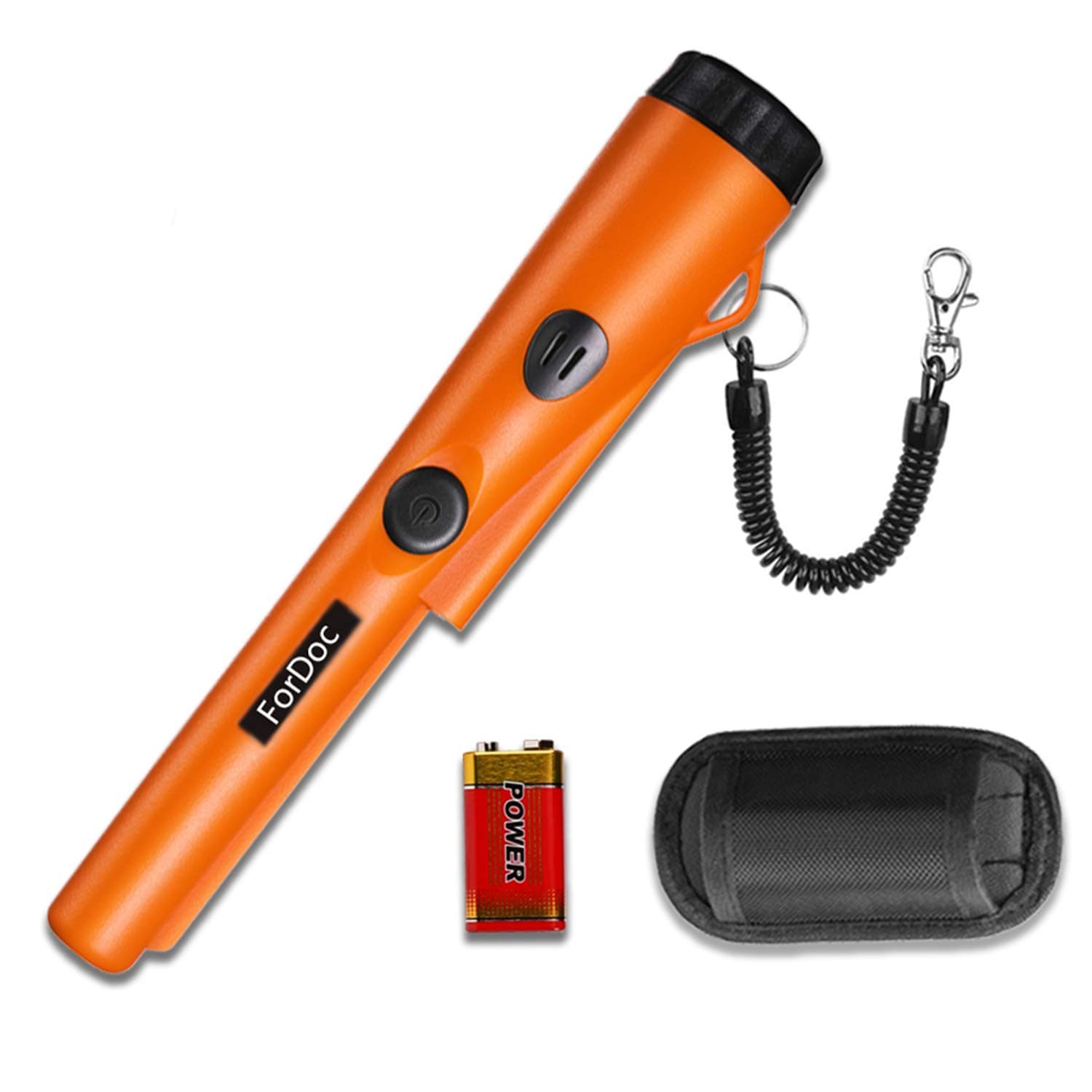 pinpointer-2019 Design Metal detectors for Adults Kids with Belt Holster, Fully Waterproof Pinpointer-Orange