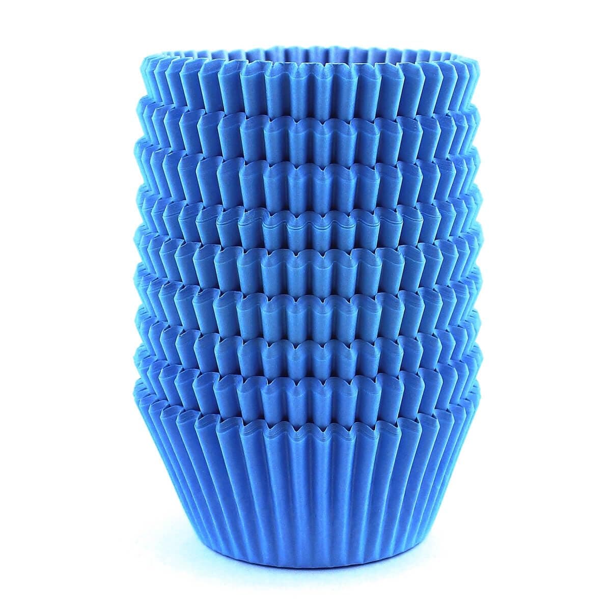 Blue Baking Cups Cupcake Liners Wrappers Paper Muffin Standard Sized 300 Count