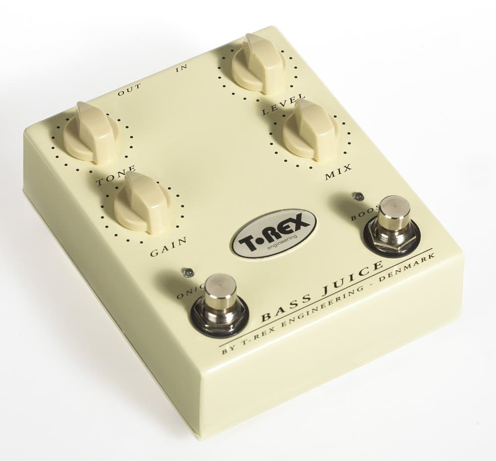 T-Rex Engineering BASS-JUICE Bass Guitar Distortion Pedal Featuring Organic Distortion Specifically Designed for Bass Guitars; Includes Independent Boost and Mix Control (10201)