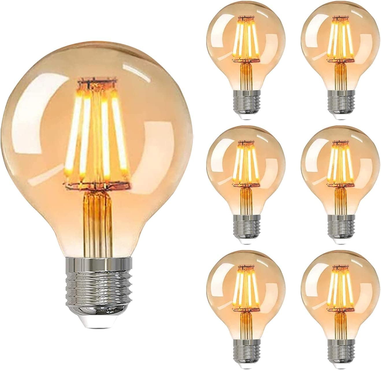 G80 filament bulb 4w clear