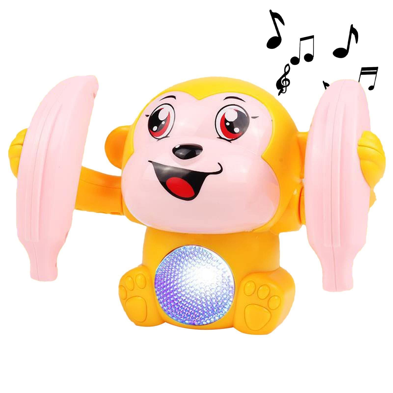 Early Infant Electric Flip And Head Monkey Toys, Electric Tumbling Monkey, Flipping Dancing Toy Rolling Monkey, Baby Musical Toys Birthday Gift For Kids