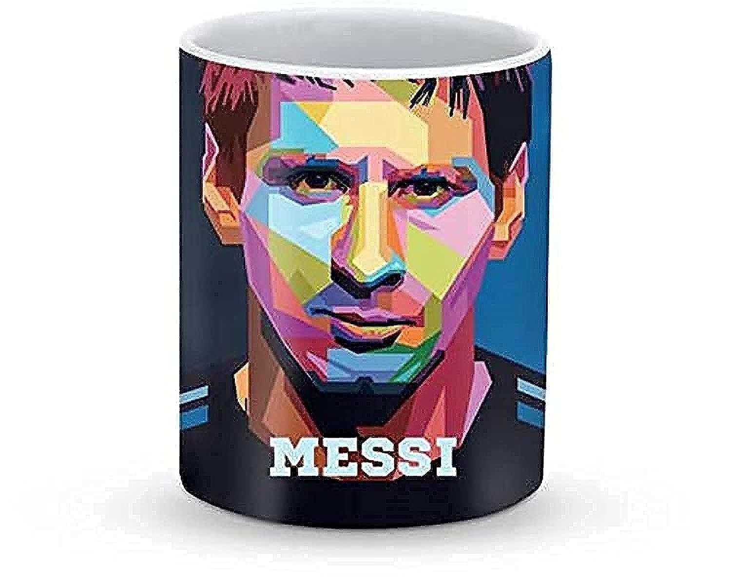 messi white mug