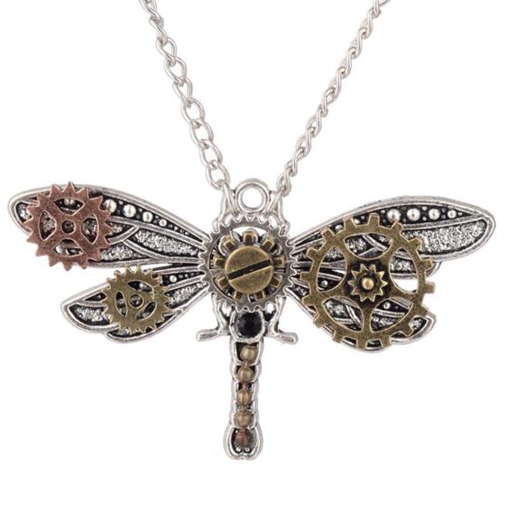 Punk Necklace Gear Chain Sweater Pendant