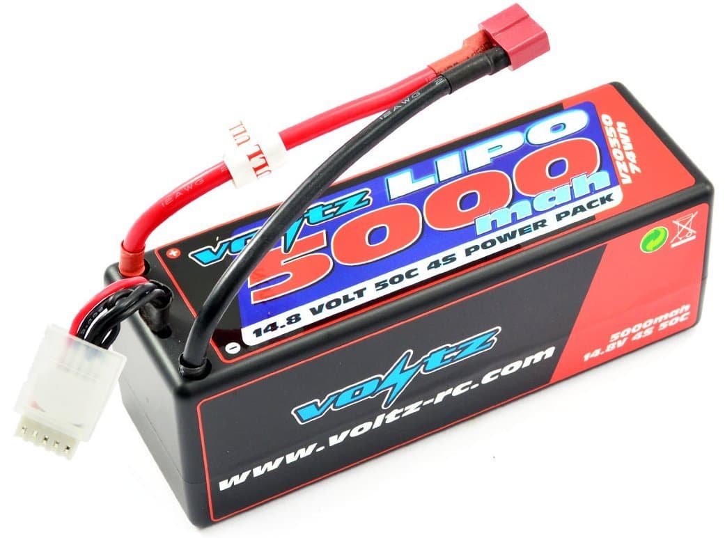 Voltz 5000mAh Hard Case 14.8v 30c Lipo Stick Pack [VZ0350]